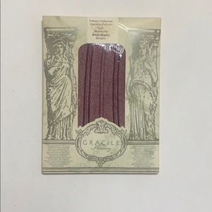 Vintage Gracile hosiery, textured kneehighs